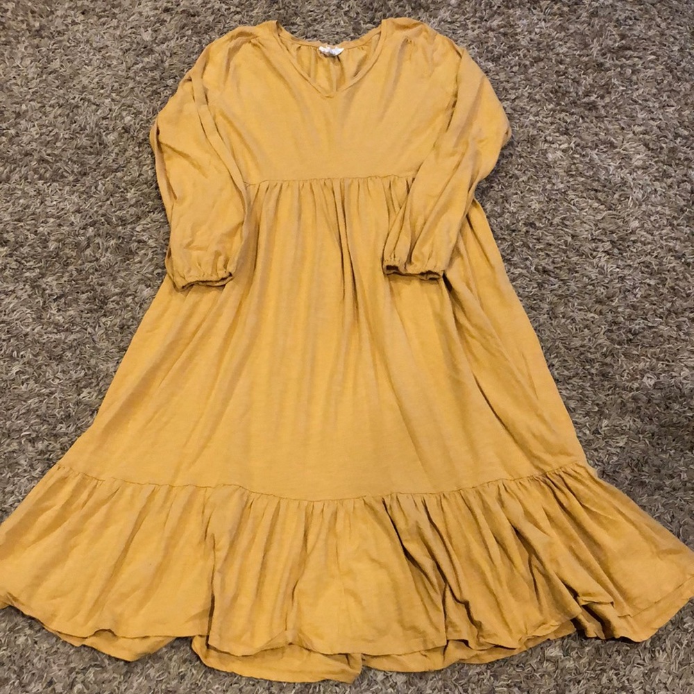 For the Republic maxi dress mustard yellow size L